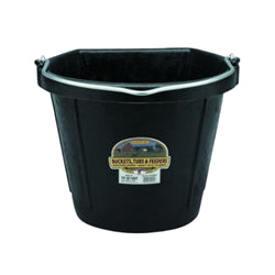 Little Giant® Flat Back Rubber Bucket 18 Qt