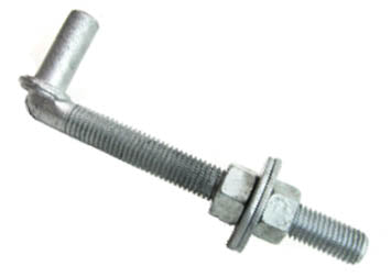 GATE HANGER 3/4"X12"-W/NUT WASHER