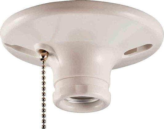 Eaton Wiring Ceiling Lamp Holder w/Pull Chain Switch S759W