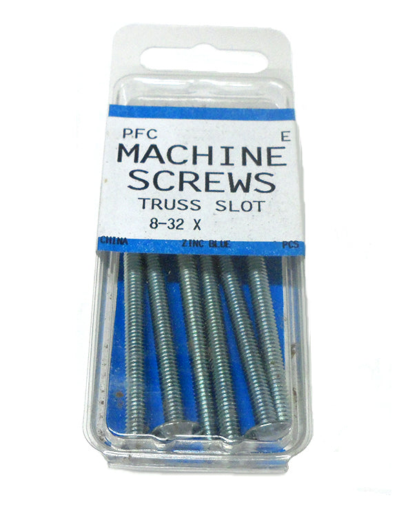 MACHINE SCREW TRUSS SLOT 8-32 X 2"