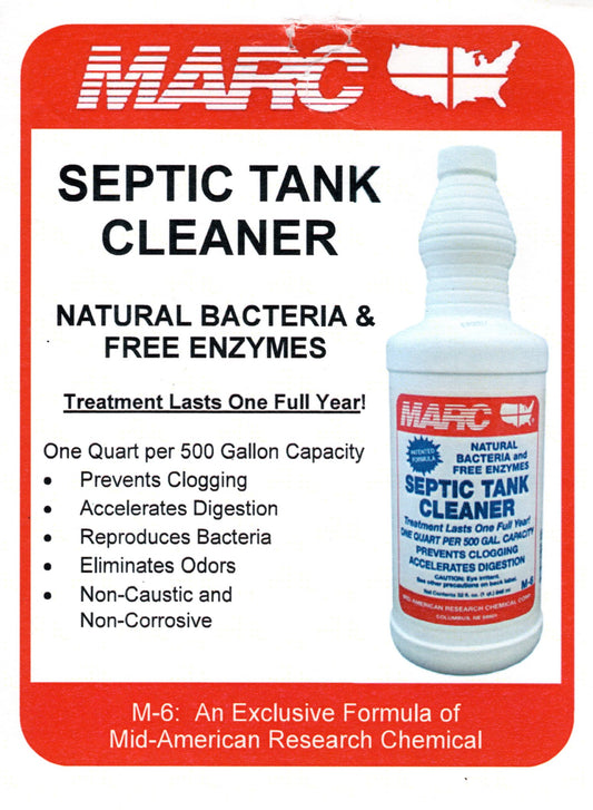 MARC 6 SEPTIC TANK CLEANER 32 OZ.