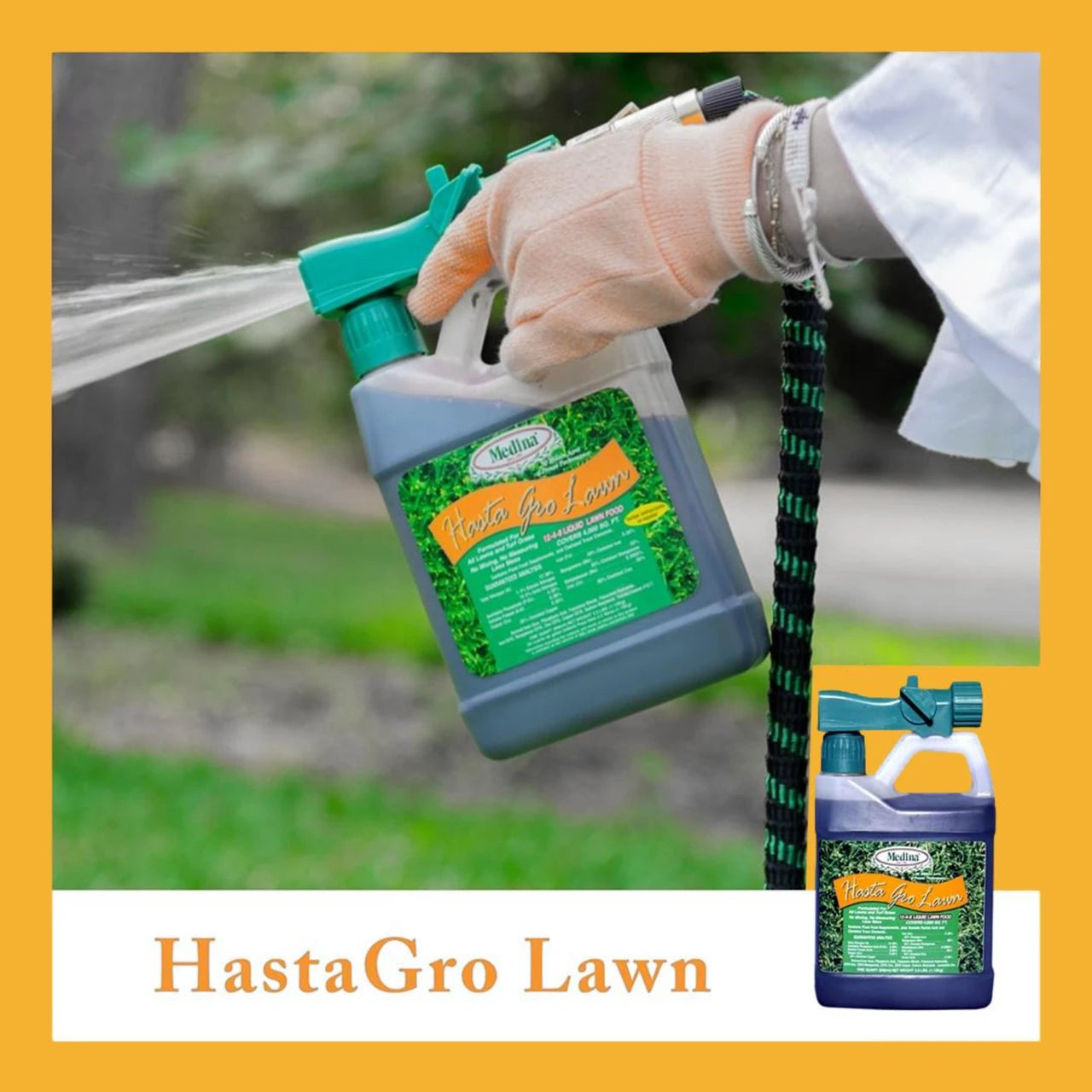 Medina Hastagro 12-4-8 Liquid Lawn Food Plus 32oz Ready To Spray
