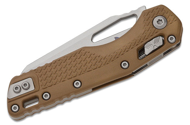 Microtech 30th Anniversary MSI Tri-Grip Dark Earth 3.88in Stonewashed Sheepsfoot