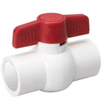 PVC 1-1/4" BALL VALVE SLIP -SCHEDULE 40