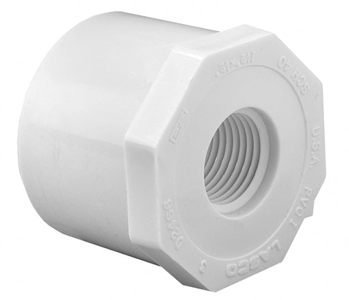 3/4 By 1/2 Inch PVC Reducing Bushing FPT By FIP -SCHEDULE 40
