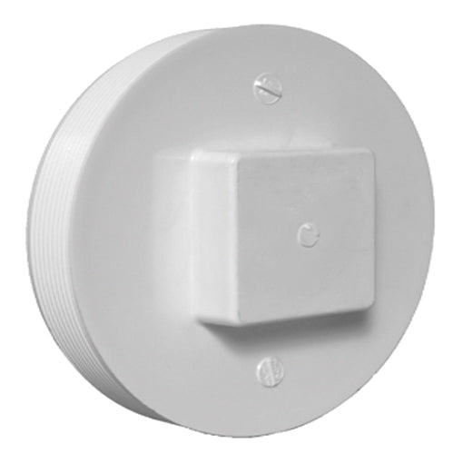 Pipe 4-in PVC DWV Male Plug for Non-Potable Water - Schedule 40,