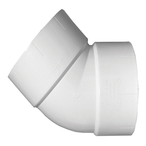 PVC 3" ELL DWV 1/8 BEND - SCHEDULE 40