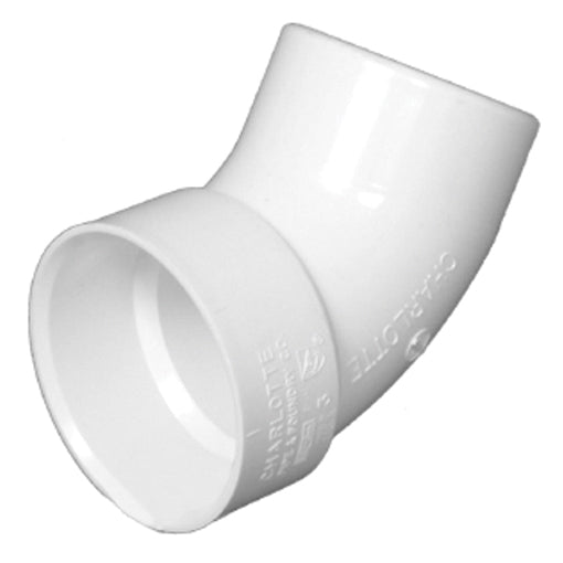 PVC 4" DWV 1/6 SHORT SWEEP STREET ELBOW