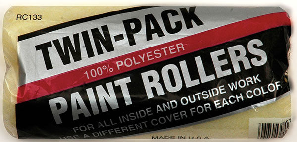 PAINT ROLLER 2-PAK MEDIUM 9" COVER