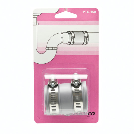 Fernco PTC-150 Drain Pipe Connector Tubular 1-1/2 by 1-1/4