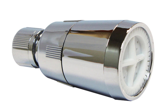 Plumb Pak PP825-3 Economy Series Shower Head, 2-1/2 Gpm, 1/2 in Connection, Plastic, Chrome