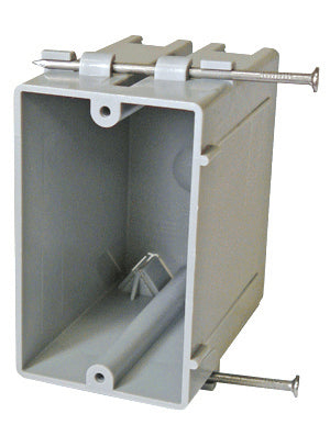Switch/Outlet Box, 1-Gang, Non-Metallic