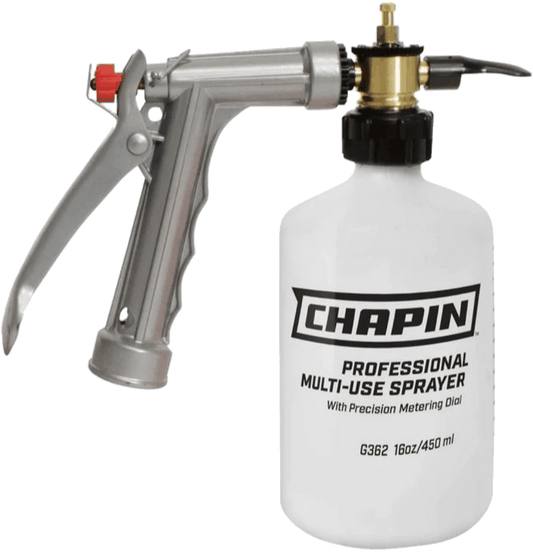 CHAPIN HOSE END SPRAYER WITH PISTOL NOZZLE 16OZ. ADJUSTABLE