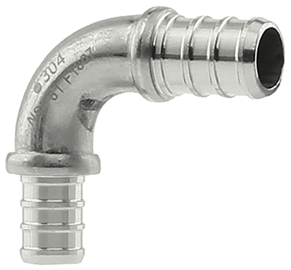 PEX 1/2" SS ELL 90  304