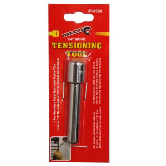 CABLE TIE TENSIONING TOOL FOR STAINLESS STEEL TIES