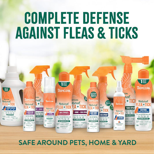 TropiClean Natural Flea + Tick Tough on Pests, Safe for Pets