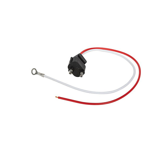 2-Wire Pigtail for Backup and Utility Trailer Lights - 2-Pin PL-3 Plug - 10" Long