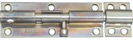 National Hardware N162-388 Heavy Padlockable Barrel Bolt 6 Inch Zinc Plated Steel