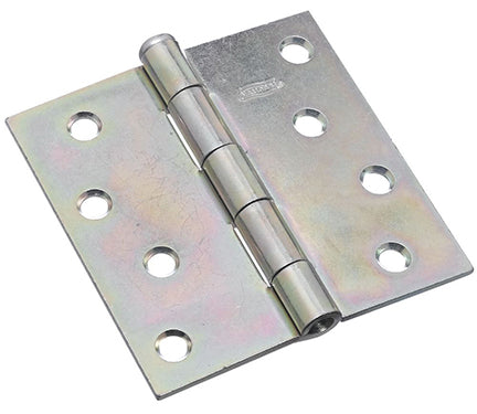 National Hardware N195-677 Removable Pin Broad Hinge 4 Inch Zinc Plated Steel 2 Pack