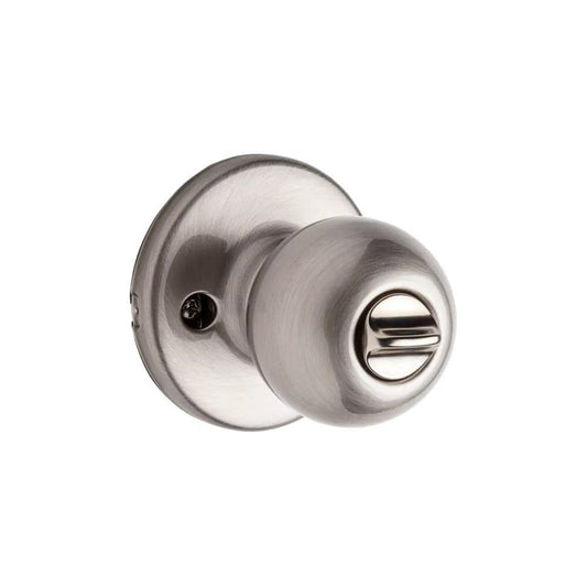Kwikset Satin Nickel Security Keyed Entry Exterior Polo Lockset Knob