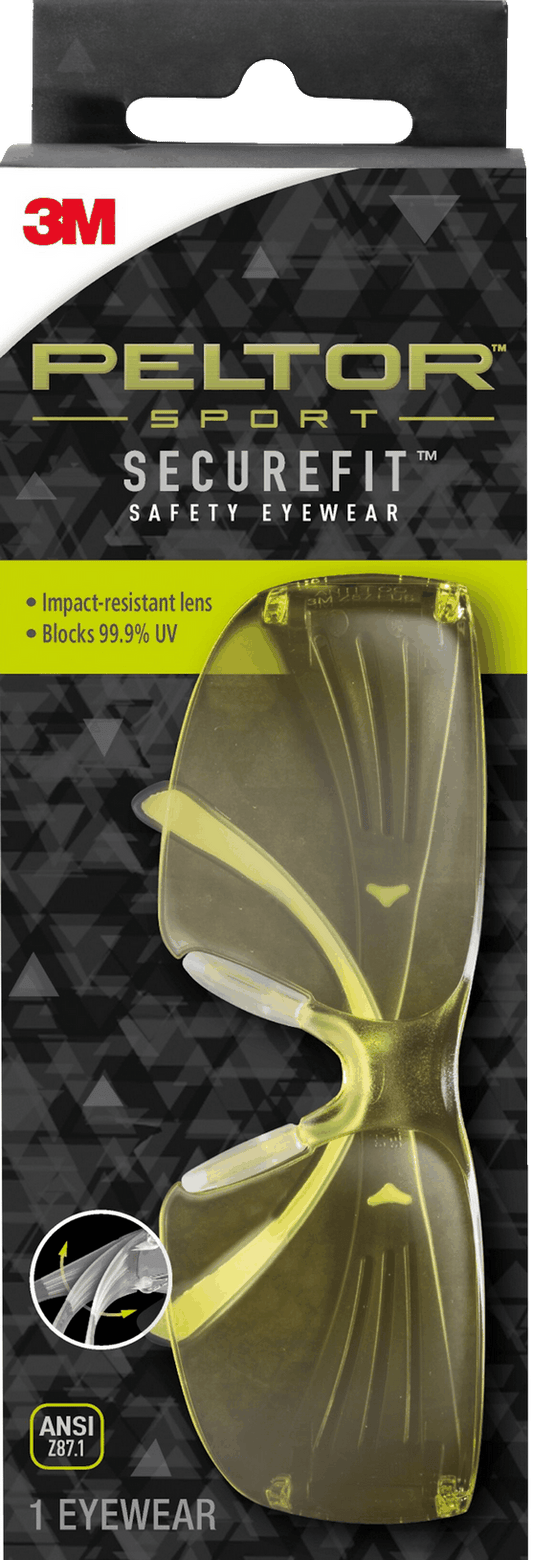 SAFETY GLASSES AMBER ANTI-FOG 3M PELTOR