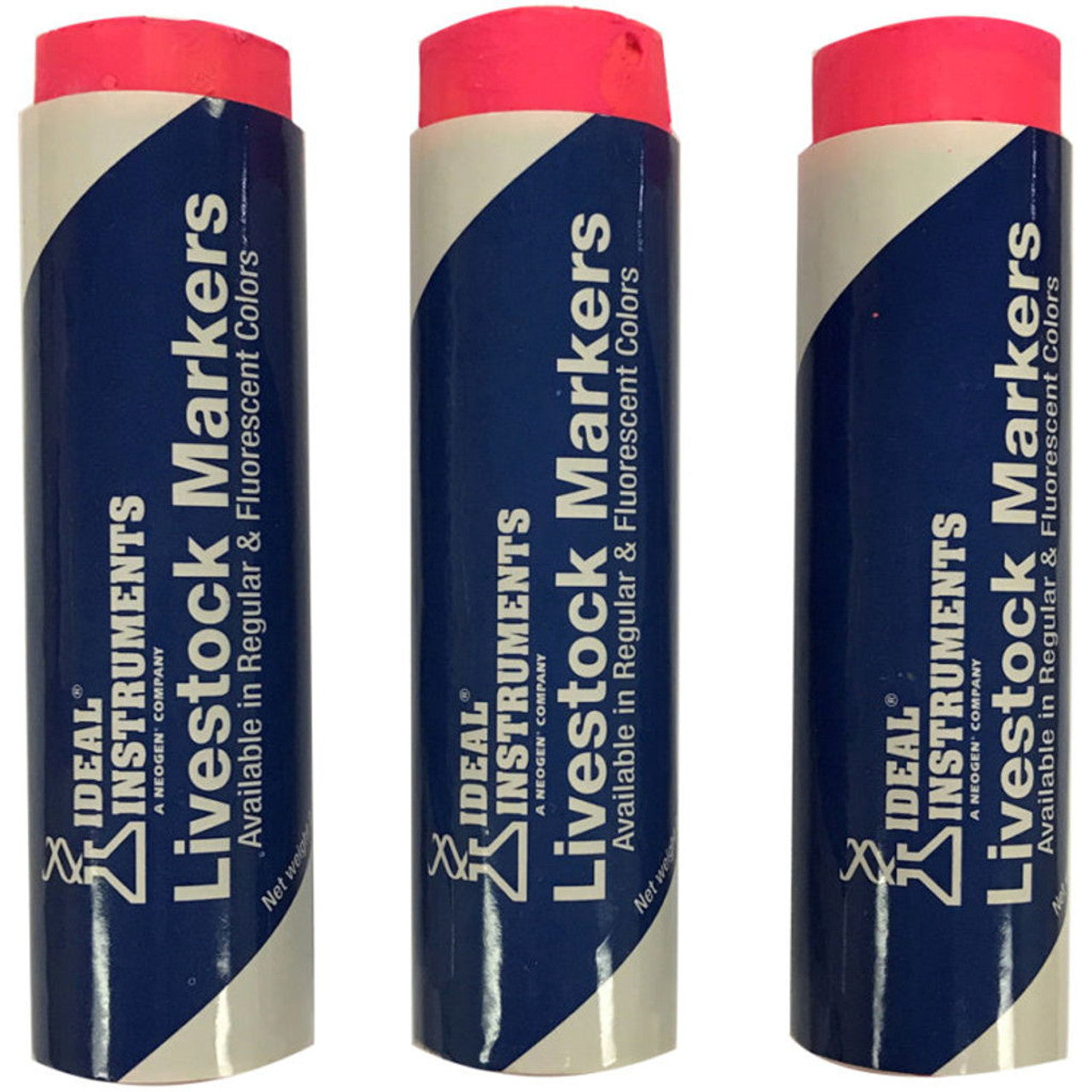 Ideal® Livestock Markers - 3 Pack - Orange
