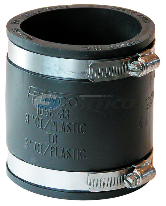 COUPLER 3" CI-PVC FLEXIBLE RUBBER