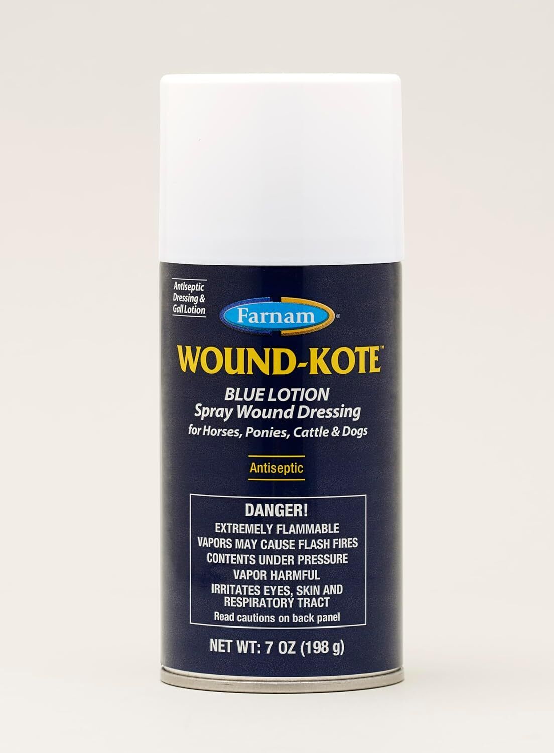 Farnam 7-Ounce Wound Kote Blue Lotion Aerosol Spray
