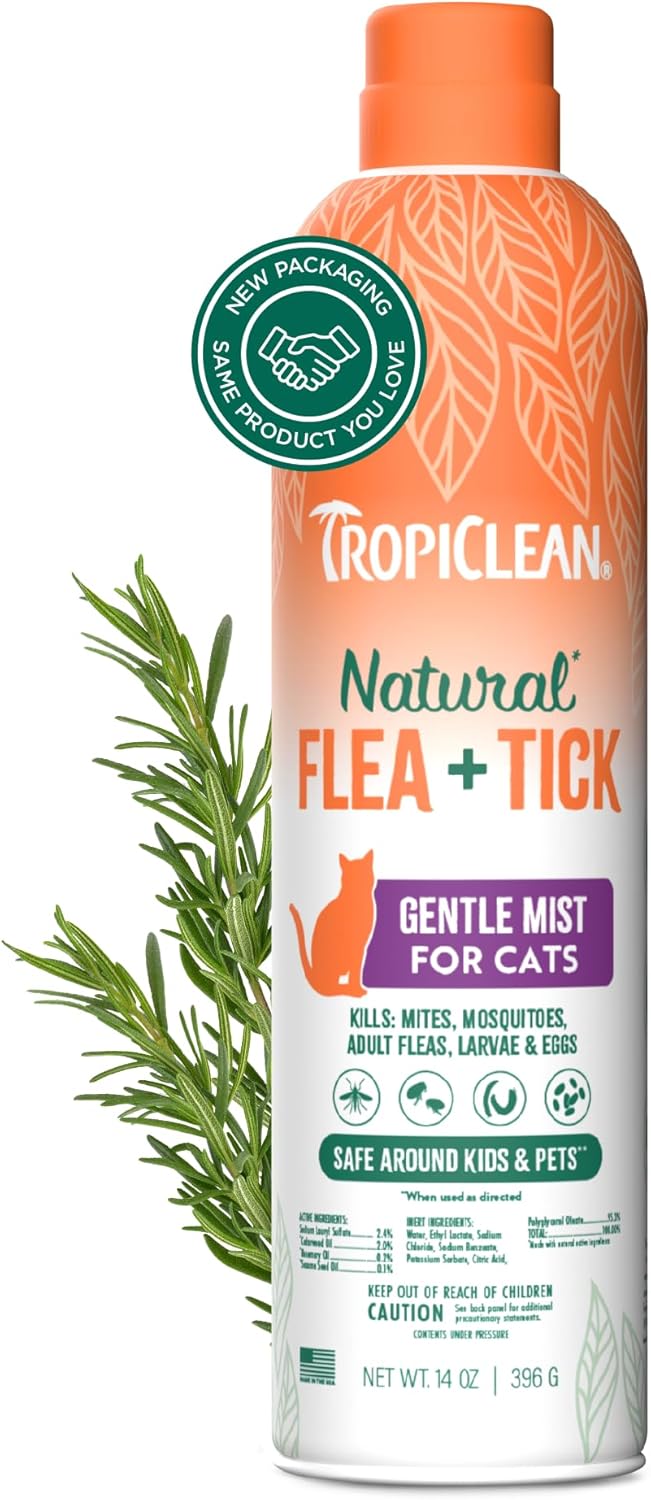 TropiClean Natural Flea + Tick Tough on Pests, Safe for Pets
