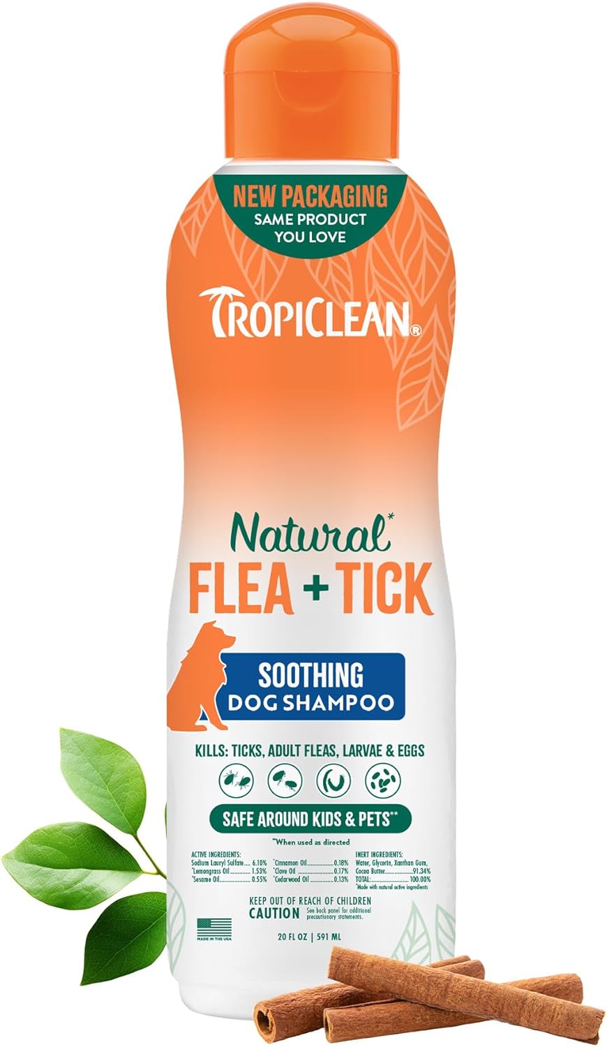 TropiClean Natural Flea + Tick Tough on Pests, Safe for Pets