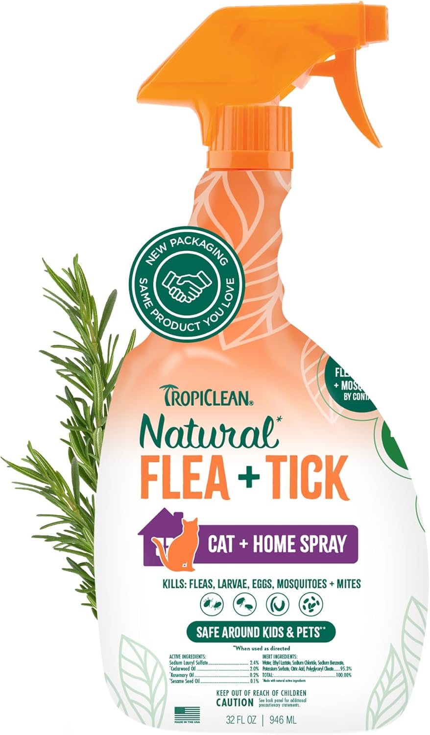 TropiClean Natural Flea + Tick Tough on Pests, Safe for Pets