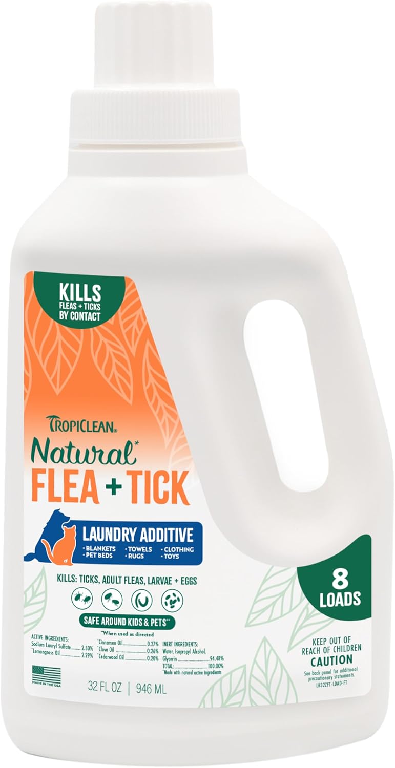 TropiClean Natural Flea + Tick Tough on Pests, Safe for Pets