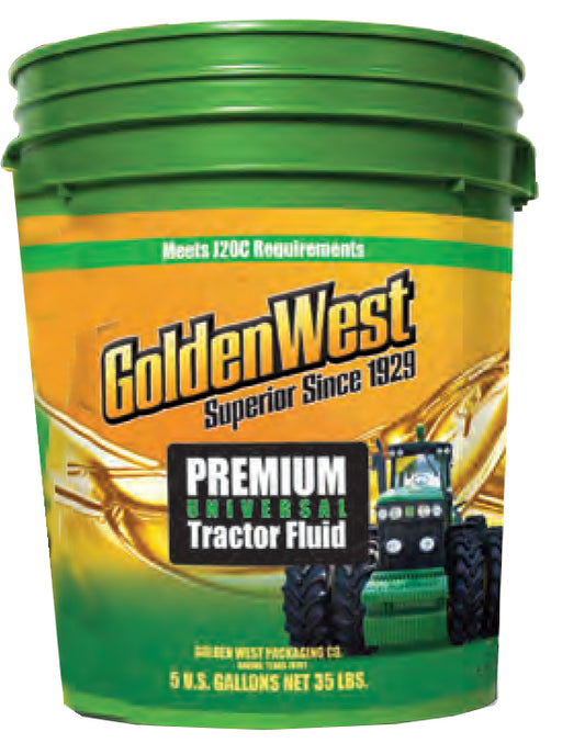 GOLDEN WEST PREMIUM UNIVERSAL TRACTOR FLUID 5 GALLON